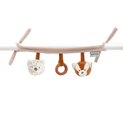 Abbildung von Nattou 620161 Panda Kinderwagenkette, Beige