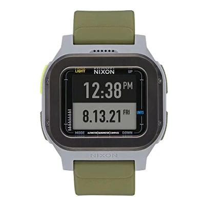 Abbildung von Nixon Herren Digital Japanisches Automatikwerk Uhr mit Kunststoff Armband A1324 2072 00