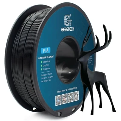 Abbildung von GEEETECH pla Filament 1,75 mm, Schwarz 1 kg Spool für 3D Drucker