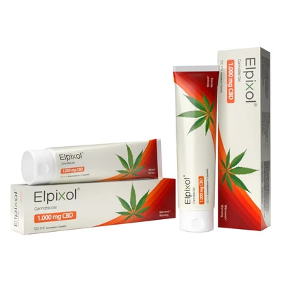 Abbildung von Elpixol® Cannabis Gel mit 1.000 mg CBD Wärmesalbe 240 ml