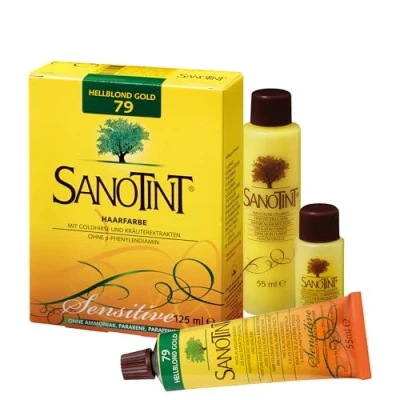 Abbildung von SANOTINT® Haarfarbe sensitive ?light? Nr. 79 ?Hellblond Gold? (0.12 L)