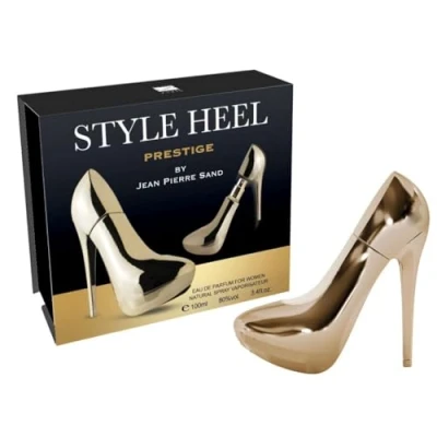 Abbildung von Jean Pierre Sand Style Heel Prestige Eau de Parfum, 100ml Parfum für Frauen im Sammlerflakon, ideal als Geschenk Damenparfum High Flakon