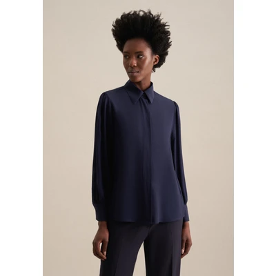 Abbildung von Seidensticker Schwarze ROSE Hemdbluse, Damen, Größe: 42, Dark blue