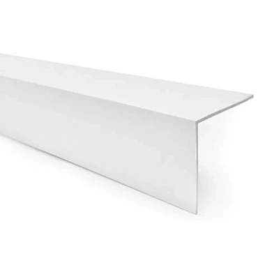 Abbildung von Quest PVC Winkelprofil Kunststoff Selbstklebend Kantenschutz Eckenschutz Eckleiste Winkelleiste, 20x10mm, 150cm, weiß
