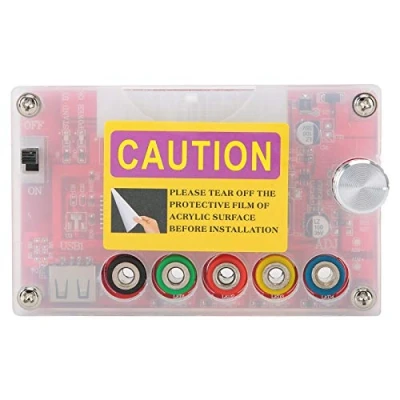 Abbildung von Dilwe ATX Netzteil Breakout Board Acryehäusesatz, PC Power Adapter mit ADJ Einstellspannungsknopf, Unterstützung der Ausgangsspannung 3,3 V, 5 12 V und 1,8 bis 10,8 (ADJ)