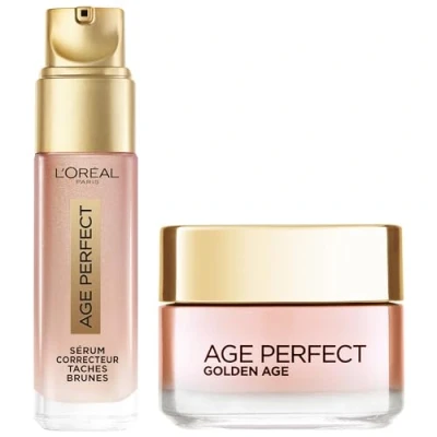 Abbildung von L&#039;Oréal Paris Age Perfect Golden Tagespflege Rosé Re Fortifiant 50 ml + Serum Concealer braune Flecken 30
