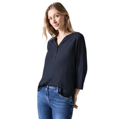 Abbildung von Cecil IN UNI Bluse, Damen, Größe: XXL, Blau