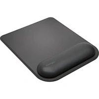 Abbildung von Kensington K52888EU ErgoSoft Mauspad mit Handgelenkauflage, schwarz Gel gepolsterte rutschfeste Mausmatte, Ausgerichtete Handgelenksunterstützung, Sicher und komfortabel