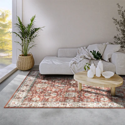 Abbildung von ELLE DECORATION Teppich &quot;Saveh&quot;, rechteckig, Kurzflor, Anti Rutsch, Vintage, Klassisch, Wohnzimmer, Flur