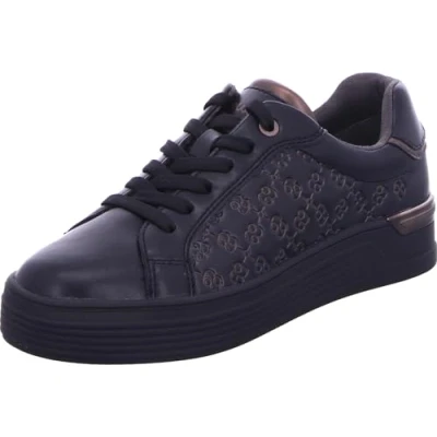 Abbildung von s.Oliver Damen Sneaker Plateau Muster Metallic Schimmer 5 23670 43, Größe:37 EU, Farbe:Schwarz