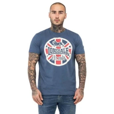 Abbildung von Lonsdale Normale Passform Lunklet Tshirt print, Herren, Größe: 3XL, Navy ecru red
