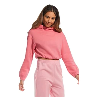 Abbildung von Light &amp; Shade Damen Cropped Kapuzen Sweatshirt, Minze, XL