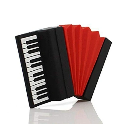 Abbildung von Ulticool Akkordeon 16 GB USB Stick Pen Drive Memory Daten Speicher Accordion Speicherstick Rot und Schwarz