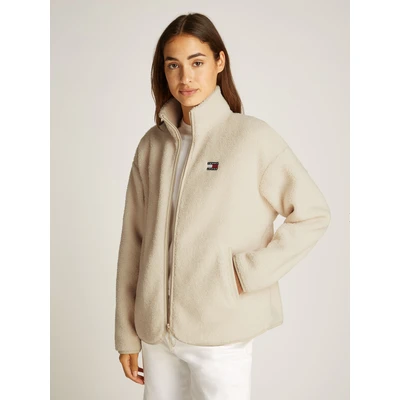 Abbildung von Tommy Jeans Fleecepullover, Damen, Größe: 6XL, Newsprint