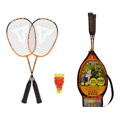 Abbildung von Talbot Torro Spielzeug Gartenset Badminton Set Speed 2200, (Set, 6 tlg), Speedbadminton Set, für Kinder und Einsteiger geeignet