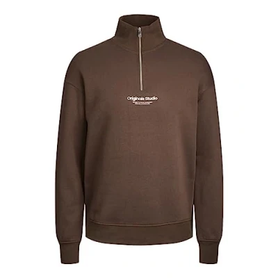 Abbildung von Jack &amp; Jones CREW NECK NOOS Sweatshirt, Herren, Größe: Medium, Chocolate brown