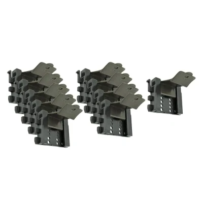 Abbildung von 10 x Sockel Halterung 13 mm Befestigung Klammer Clip Sockelhalter Feder Leiste Express Küche