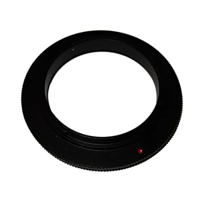 Abbildung von vhbw 52 mm Retroadapter kompatibel mit Nikon D70, D70s, D600, D7000, D80, D700, D60 Kamera Umkehrring für Objektiv