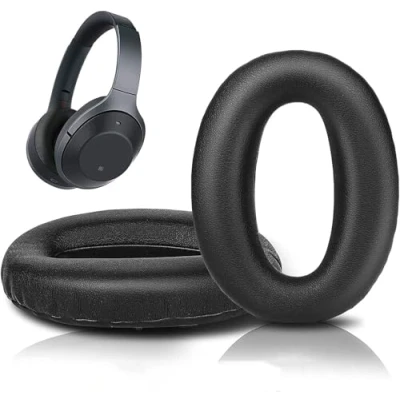 Abbildung von INF Ohrpolster für Sony MDR 1000X WH 1000XM2 Kopfhörer Ersatzpolster schwarz 1 Paar