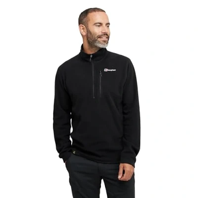 Abbildung von Berghaus Herren Prism Micro Polartec Half Zip Fleece Sweater Schwarz S