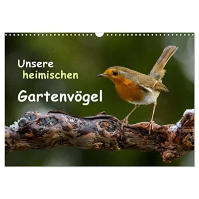 Abbildung von Unsere heimischen Gartenvögel (Wandkalender 2025 DIN A3 quer), CALVENDO Monatskalender