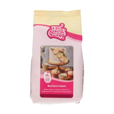 Abbildung von FunCakes Mix für Buttercreme: Einfach zu verwenden, cremig, perfekt zum Dekorieren, Abdecken und Füllen von Kuchen, Belag auf Cupcakes, Halal., 500 g