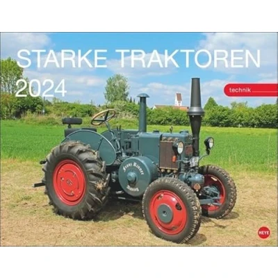 Abbildung von Traktoren Posterkalender 2024. Exklusiver Wandkalender mit 12 beeindruckenden Traktoren. Hochwertiger Foto Kalender Von Lanz über Porsche bis John Deere. 44 x 34 cm.