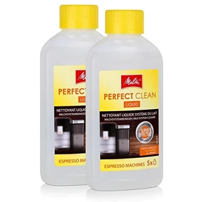 Abbildung von 2 x Melitta 202034 Perfect Clean Espresso Maschinen Milchsystem Reiniger 250 ml