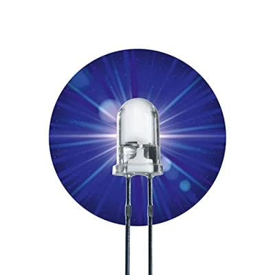 Abbildung von Lumetheus LED Leuchtdiode 5mm Blau 25 Stück extra helle Dioden 20.000 mcd 3V LEDs mit 2 Pins für KFZ, PC, Boot, Wohnwagen, Bastelset, Reparatur &amp; Lauflicht 50.000 Stunden Leuchtdauer