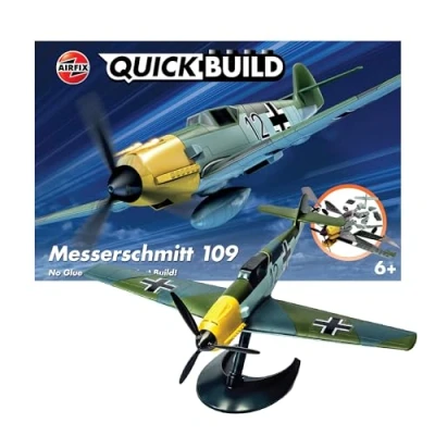Abbildung von Airfix J6001, Starrflügelflugzeug Modell, Montagesatz, Messerschmitt Bf109e, Beide Geschlechter, Kunststoff, 36 Stück(e)