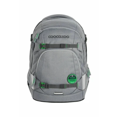 Abbildung von coocazoo Schulrucksack Mate „Mixed Silver Dust, grau, ergonomischer &amp; anpassbarer Tornister, höhen größenverstellbar, mit Brustgurt Hüftgurt, ab der 3. Klasse