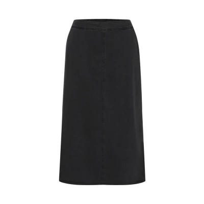 Abbildung von Part Two Lizzie Jeansrock, Damen, Größe: 44, Washed black denim