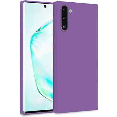 Abbildung von MyGadget Hülle für Samsung Galaxy Note 10 Zweilagige Handyhülle mit Kameraschutz Cover Innenfutter &amp; Silikon außen Lila