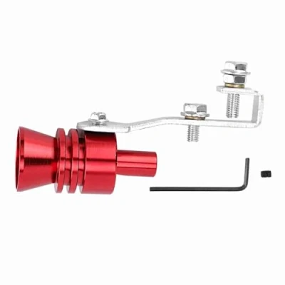 Abbildung von Turbo Sound Whistle, Auspuff Simulator Pfeife aus Aluminiumlegierung (rot)
