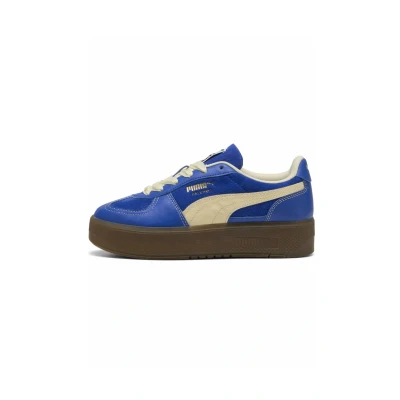 Abbildung von Puma Palermo Elevata Sneaker low, Damen, Größe: 39, Vivid blue haute coffee Veloursleder