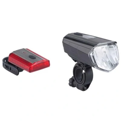 Abbildung von BÜCHEL Sky Valley Fahrradlichter Set LED I 100/70/40/10 Lux StVZO zugelassen mit bis zu 15h Akkulaufzeit Aufladbares Fahrrad licht für vorne + hinten Rücklicht fahrrad, fahrradlicht