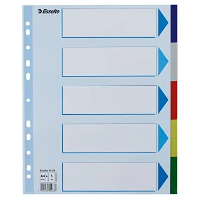 Abbildung von Registerblätter esselte, 5 teilig, a4+