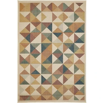 Abbildung von Andiamo Teppich &quot;Sedona Dreieck&quot;, rechteckig, 6 mm Höhe, Flachgewebe, modernes Design, In und Outdoor geeignet