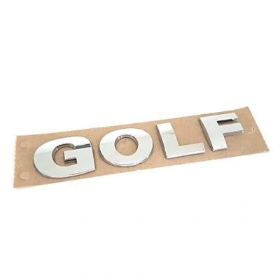 Abbildung von Volkswagen 1J6853687739 Schriftzug GOLF Emblem Logo Aufkleber chrom glänzend