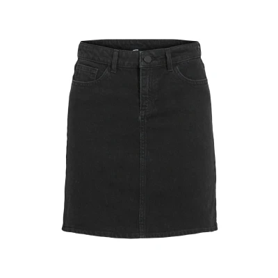 Abbildung von VILA Vikaja JAF NOOS Jeansrock, Damen, Größe: 38, Black denim