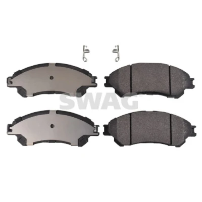 Abbildung von SWAG 33 10 7150 Bremsbelagsatz Vorderachse mit akustischer Verschleißwarnung Anti Quietsch Blech SUZUKI: SX4 II S Cross, Vitara IV SUV
