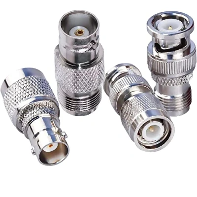 Abbildung von TUOLNK 4 Type Set TNC auf BNC Buchse HF Koaxial Koax Adapter Stecker für Wi Fi Funkgeräte Externe Antenne Steckverbinder Kit