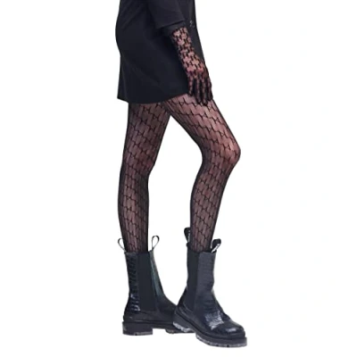 Abbildung von KARL LAGERFELD Damen K/Monogramm Strumpfhose Schwarz S/M