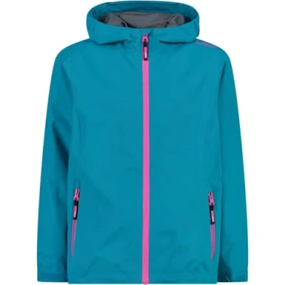 Abbildung von CMP Regenjacke aus reißfestem Polyester für Kinder, hawaiisch, 176