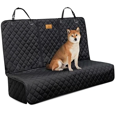 Abbildung von AMZPET Hundedecke Auto Rückbank rutschfeste, Kratzfeste &amp; Wasserfeste Hunde Autodecke Rückbank, Autoschondecke Hund Rücksitz, Schonbezug, Sitzschoner (143 cm x 45 cm)