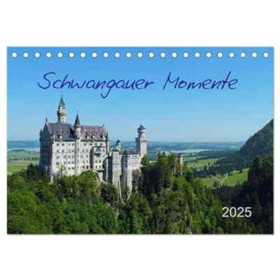 Abbildung von Schwangauer Momente (Tischkalender 2025 DIN A5 quer), CALVENDO Monatskalender