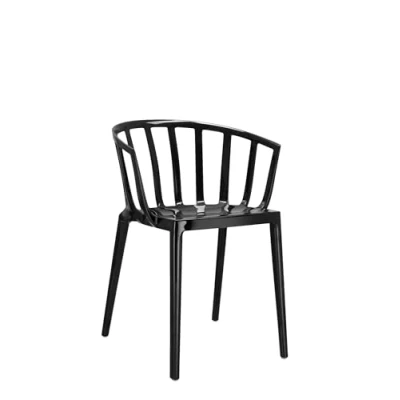 Abbildung von Kartell Venice Sthul, Glänzend Schwarz, Set of 2
