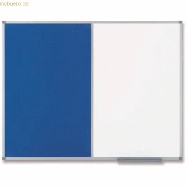 Abbildung von Nobo Kombitafel Classic magnetisch/Filz Aluminiumrahmen 90x60cm weiß/b