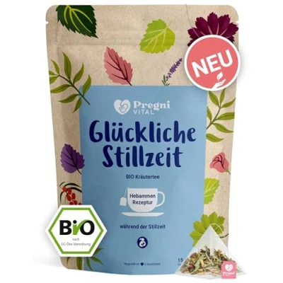Abbildung von Glückliche Stillzeit BIO Schwangerschaftstee mit Bockshornklee von PregniVital® 30 g