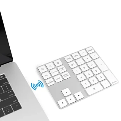 Abbildung von Yeemie Bluetooth Ziffernblock, Nummerntastatur 34 Tasten, Wireless NumPad kabellose Nummer Tastatur für Computer, PC, Laptop